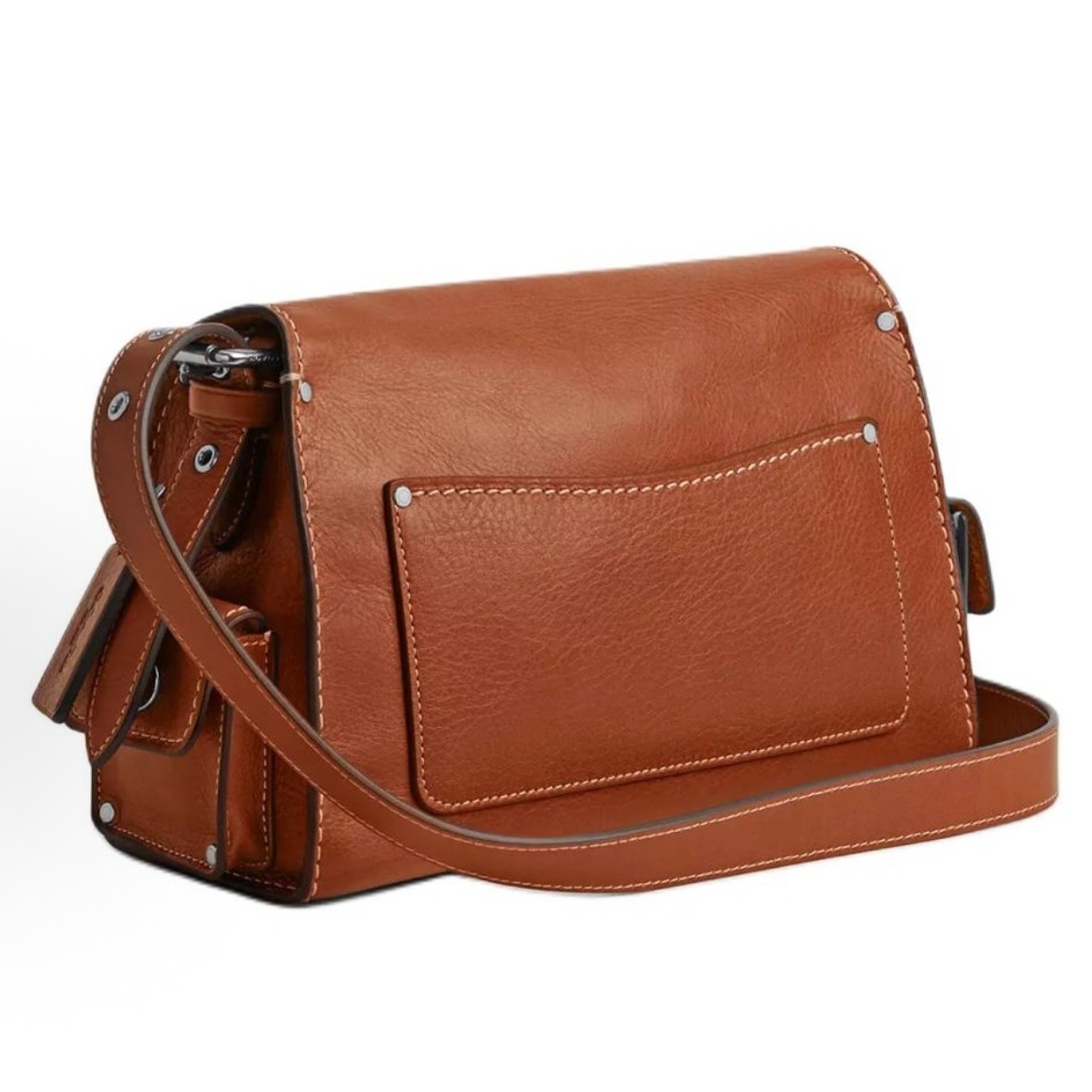 NWT Coach CT721 Leather Soft Tabby Shoulder Bag Crossbody Brown New Outlet image 2