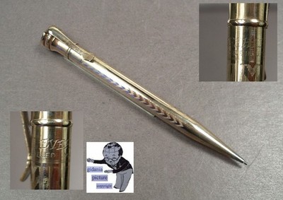 Wahl Eversharp Bleistift vergoldet tolle Guilloche 40ties