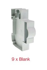 9 x Wylex NHB1PP Consumer Unit Blank Inserts 1 Module