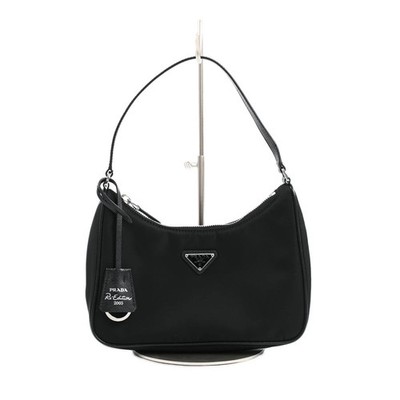Prada Re-Edition 2005 Mini Handbag 1N204M Black Used