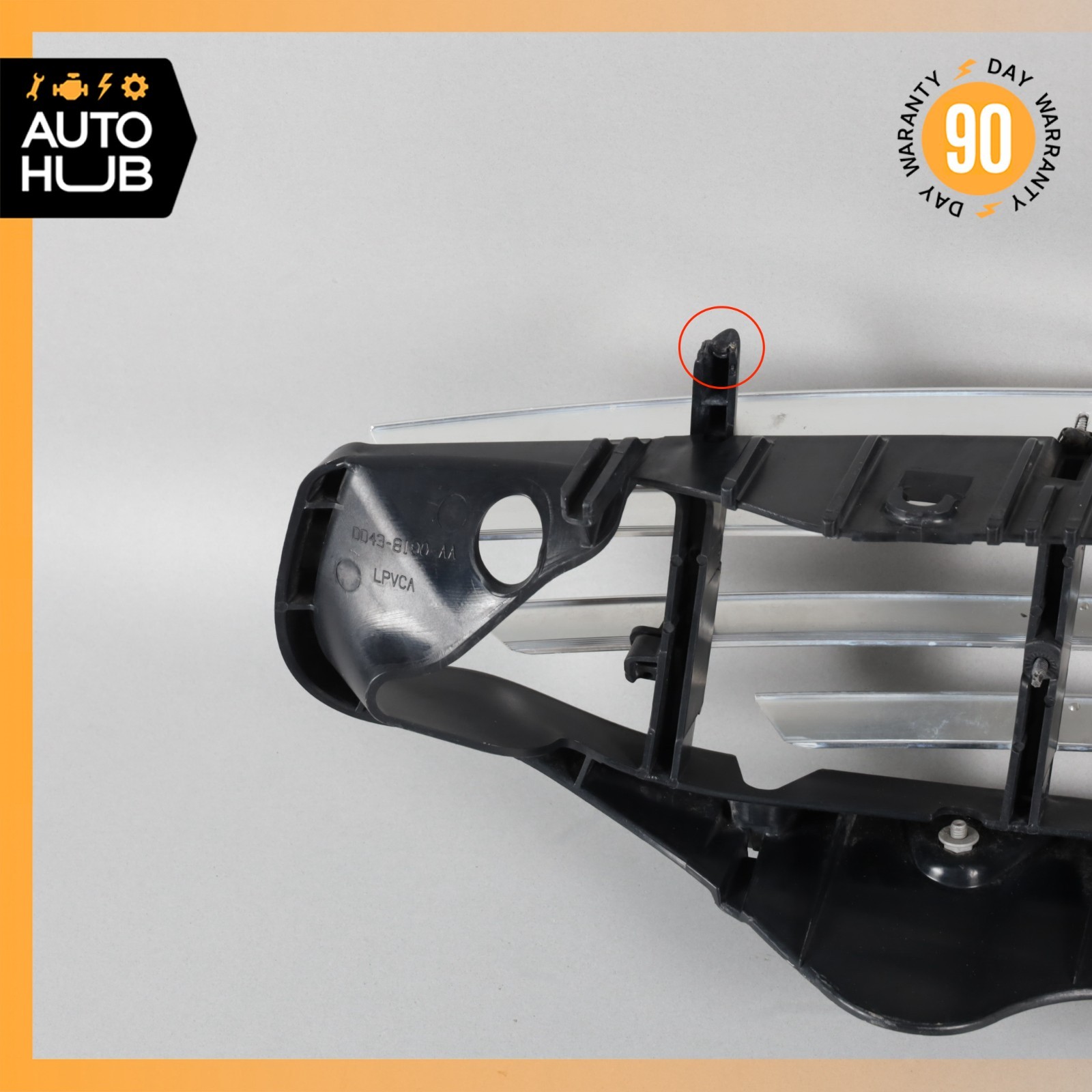 10-12 Aston Martin Rapide Upper Bumper Radiator Grille Bracket DD438190AA OEM