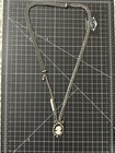 handmade Metal Multi Strand Rhinestone Cameo Jasper Pendant Necklaces — photo 9