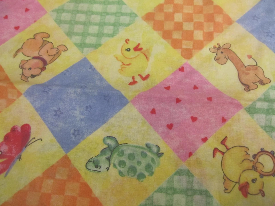 Springs Creative  Michelle Palmer 2006 Cotton Fabric Squares Animals 14"x 44" - Image 4 of 4