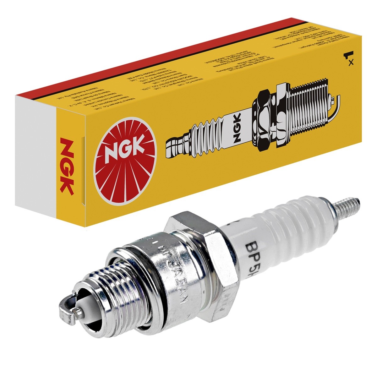 10 Candele NGK Con Sede Piatta, M14x1,25 12,7mm BR5HS 1mm 20,8mm 3722 - Immagine 3