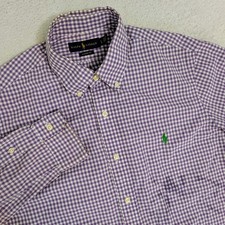 Ralph Lauren Blue Label Mens L Purple White C...