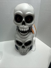 Halloween Stacked Skulls Light Up 12  Blow Mold Decor Hyde  Eek Target Decor