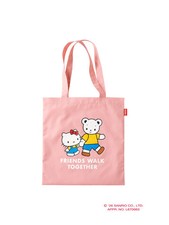 Familiar x Hello Kitty Collaboration Tote Bag Pink Limited Edition Japan New Tag