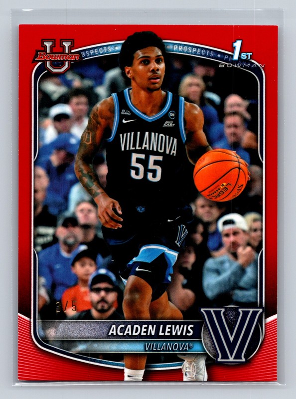 2025-26 Bowman #BPP-14 Acaden Lewis Prospects Red Border #3/5