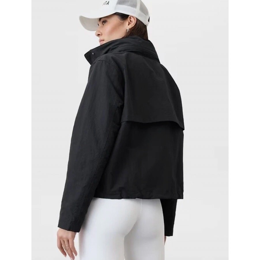 Athleta Everywhere Jacket Windproof Black Medium - image 5