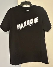 A24 Maxxxine Hollywood Letters T-Shirt Size Large Horror Mia Goth Promo