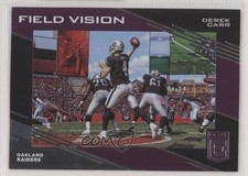 2017 Donruss Elite Field Vision Purple 33/49 Derek Carr #9 fm0