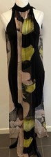Sheike Women’s 2 Layer Dress Sz 8 Cocktail Evening LBD Scarf-like Overlayer EUC