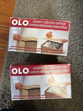 Olo Olfa Safety Carton Cutter - Box Cutter Lot Of 2 On Box