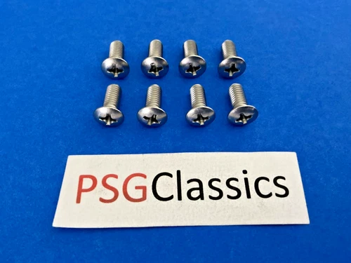 x8 Aftermarket 0213205128 02132-05128 Suzuki Oval Screws Bolts Stainless Steel