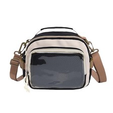 Black Ita Bag Pin Display Backpack  Purse, Women's Crossbody Canvas Handbag