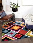 Modern Large Soft Area Rug Multi-Color Carpet for Living Room Bedroom