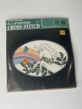 Designs For The Needle Counted Cross Stitch Kit Rainbow Unicorn 5509 Oval
