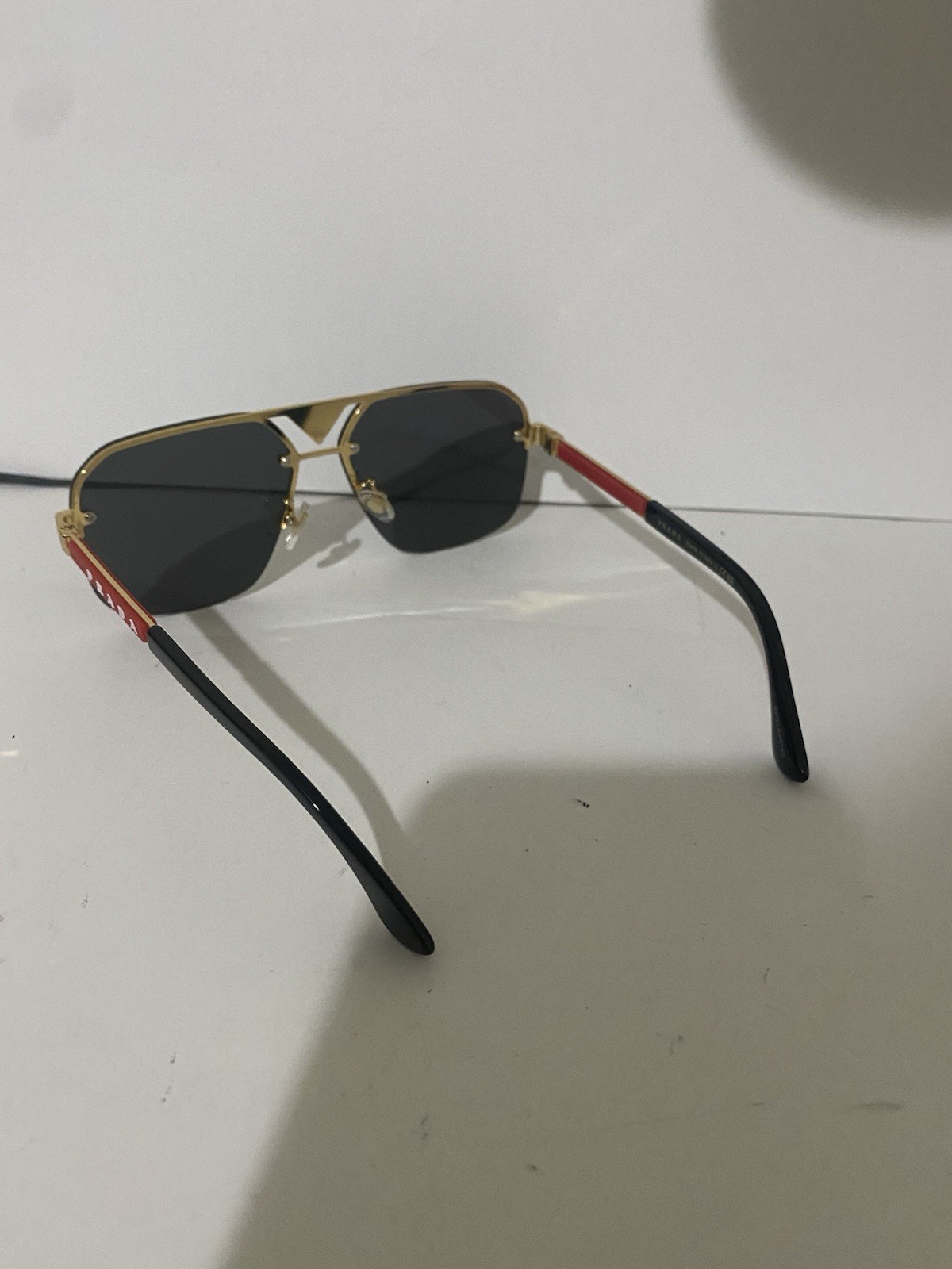 PRADA Men's Sunglasses New PR 144WS 62-13 11A 101 15 3N Gold Frames / Gray Lens thumbnail 6