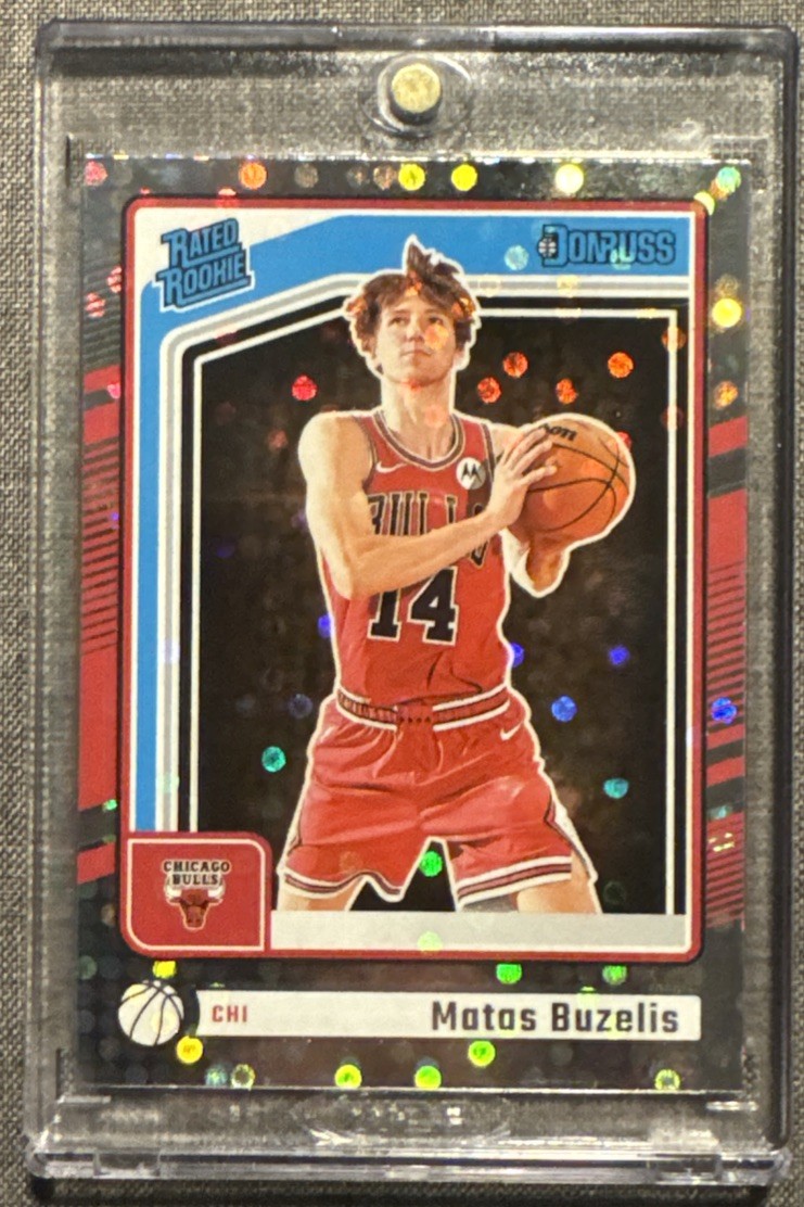 2024-25 Donruss Basketball DISCO Rated Rookie Matas Buzelis #240 Bulls RC SP CHI