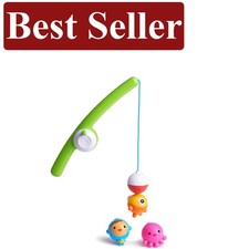 4-Piece Magnetic Fishing Bath Toy for Toddlers - Enhances Learning  Fun