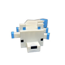 Fox White MC Action Figure Articulated 3DPrinted Eco-Degradable Versatile 16cm