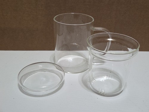 Tazza da tè in vetro con infusore e coperchio manico - Foto 10 di 10