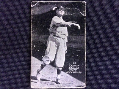 1929 Zeenut PCL Norman Plitt Los Angeles Angels