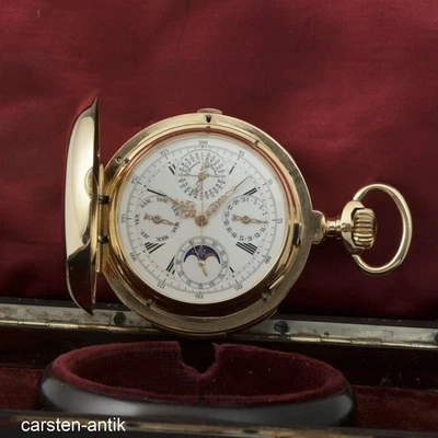 M. Ditisheim astronomische Grand Complication 18k Taschenuhr- 8 Komplikationen - Bild 1 von 4