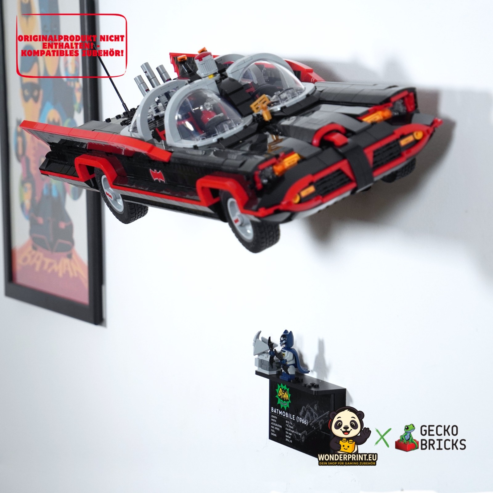 Wandhalterung Halter Display Zubehör passend für LEGO® Super Heroes Batman 76328