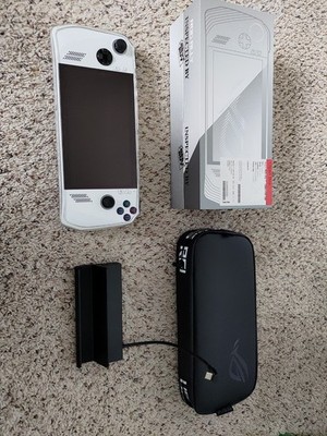 ASUS ROG Ally Z1 Extreme 1TB White Handheld Gaming PC Console With Case And Dock