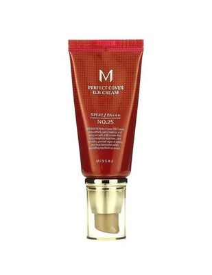 M Perfect Cover B.B Cream, SPF 42 PA+++, No. 25 Warm Beige, 1.7 oz (50 ml)