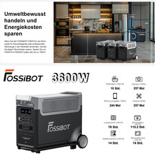 DE-FOSSiBOT F3600 Tragbare Solargenerator 3840Wh LiFePO₄ 3600W Powerstation …