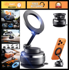 360  Adjustable Magnetic Phone Holder for Car - Suction Cup Mount for Windshield