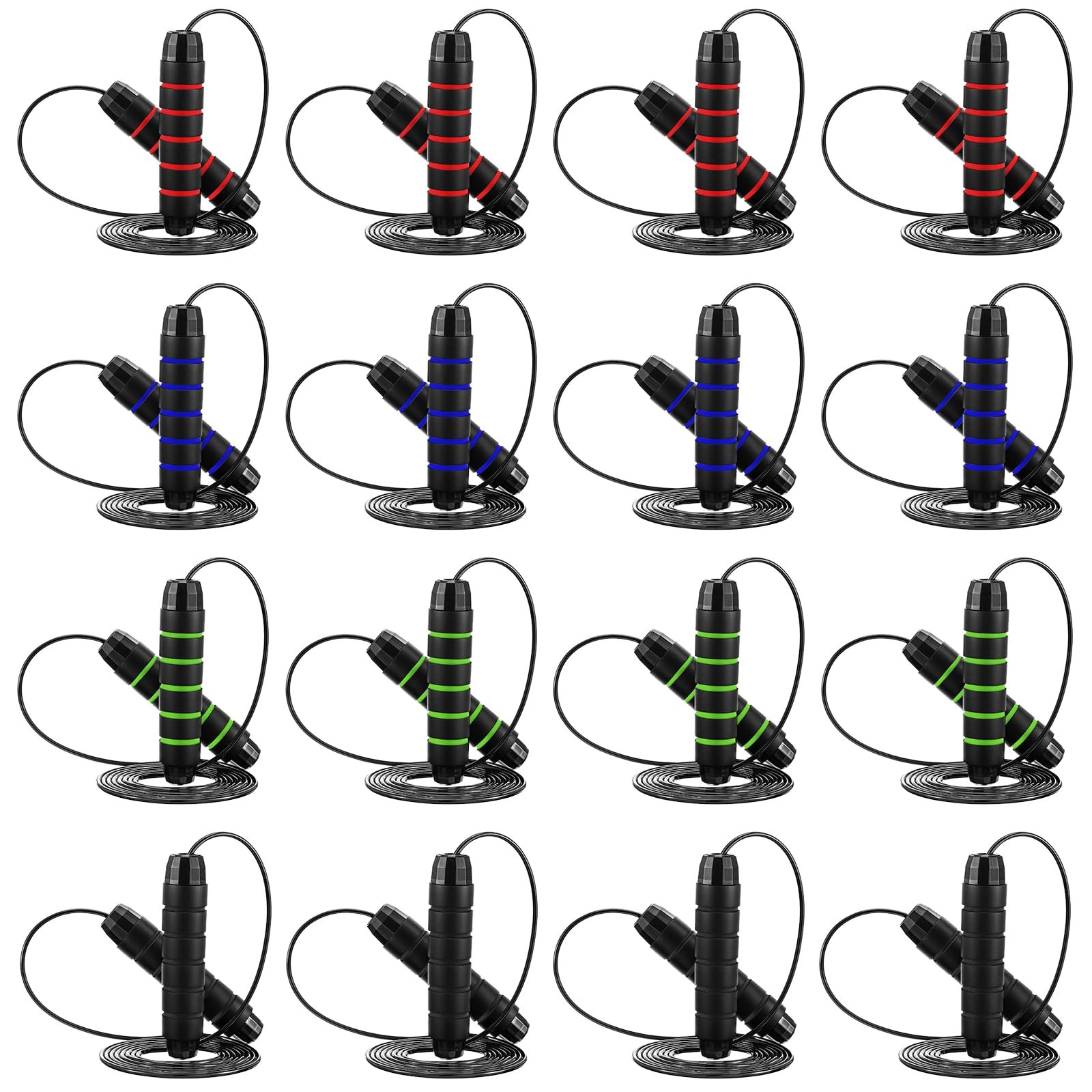 16-16 Piece Jump Ropes with Ball Bearings Adjustable