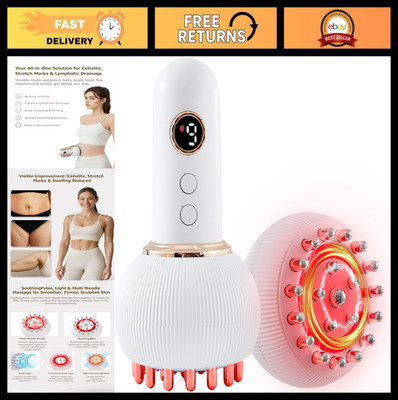 Lymphatic Drainage Massager - Anti-Cellulite Tool for Body Sculpting, Reduces St