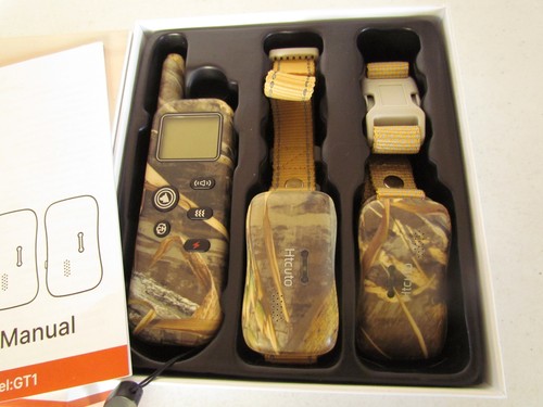 HTCute GT1 Wireless Dog Fence Training System 2 Collars Rechargeable Waterproof