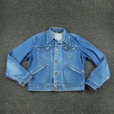 shinkiman2016　80’s Wrangler 126mj Vintage Wrangler Jacket Mens 42 Blue Denim Trucker 126MJ Western