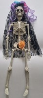 Halloween Skelett Braut 40Cm Deko Figur HäNgend Horror Party Dekoration Neu