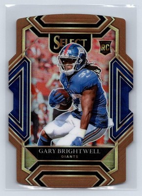 Gary Brightwell 2021 Panini Select Copper Prizm Die Cut SN,RC #/199 Giants #295