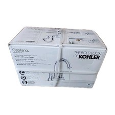 Kohler Capilano 4" Centerset Bathroom Faucet And Drain Polished Chrome Finish