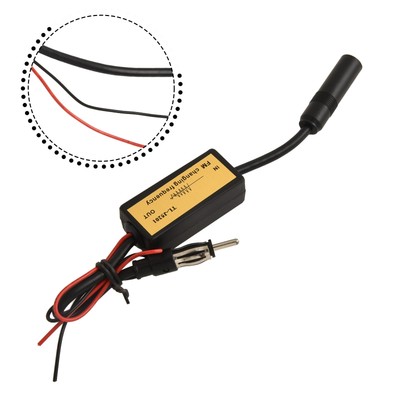 Band Expander Auto FM Antenne Radio Band Expander schwarz Konverter DC 12V
