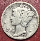 1928-D Mercury Dime. Free Shipping