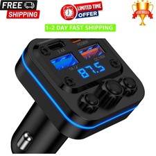 Bluetooth Fm Transmitter for Car, 54W Fast Charging, Blue Tooth 5.4 Car Charger
