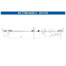 Bremsschlauch 23954556 vorne rechts für Ford Ecosport
