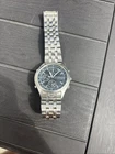 Vintage 1990's Seiko Chronograph Alarm Watch Stainless w/ Black Dial 7T32-7C69