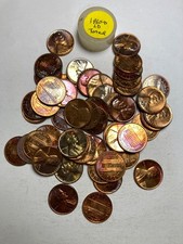 1960-d Lincoln Memorial Cent Penny Roll 50 Toned Coins Bu Condition 1960-d Lincoln Memorial Cent Penny Roll 50 Toned Coins Bu Condition
