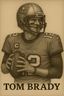 Hard-to-Find Tom Brady Card   Exclusive Series / Only 100 Printed!!!!
