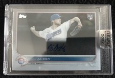 2022 Topps Clearly Authentic Rookie Autographs A.J. ALEXY #CAA-AA Texas Rangers