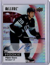 Ryker Evans Red Rainbow Rookie Auto  2023-24 Upper Deck Allure [H053]