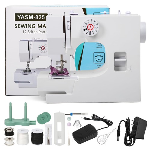 Portable Sewing Machine for Beginners and Kids with 12 Stitch Applications, D...